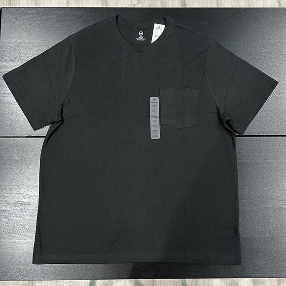 DXL Big & Tall HB Black Pocket T-Shirt - 2XL - Picture 1 of 5
